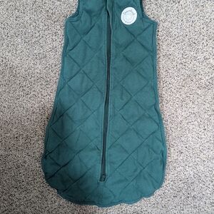 Green Quilted Sleeveless Vest